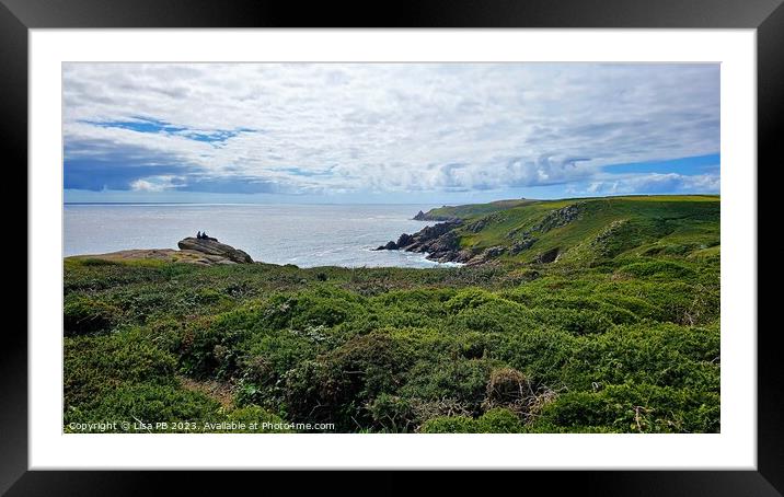 Looking out to Sea Framed Mounted Print by Lisa PB