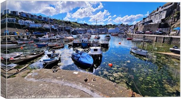 Boats in the Harbour Canvas Print by Lisa PB