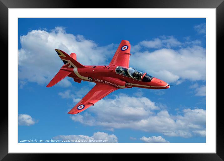 Red Arrow Soaring Skyward Framed Mounted Print by Tom McPherson