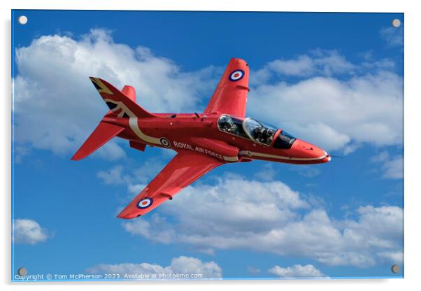 Red Arrow Soaring Skyward Acrylic by Tom McPherson