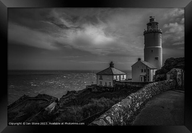 Start Point Lighthouse. Framed Print by Ian Stone