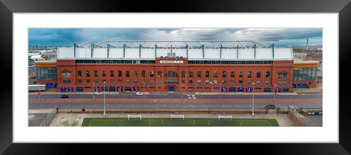 Rangers FC Ibrox Stadium Framed Mounted Print by Apollo Aerial Photography