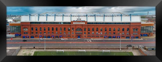 Rangers FC Ibrox Stadium Framed Print by Apollo Aerial Photography