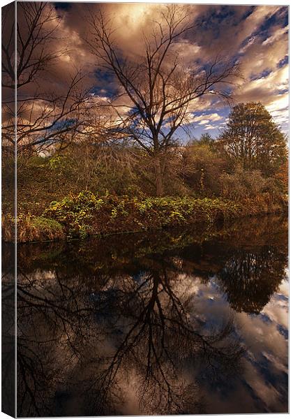 Blue Sky Reflections Canvas Print by K7 Photography