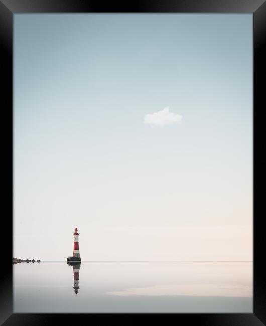 Beachy Head Lighthouse Framed Print by Mark Jones