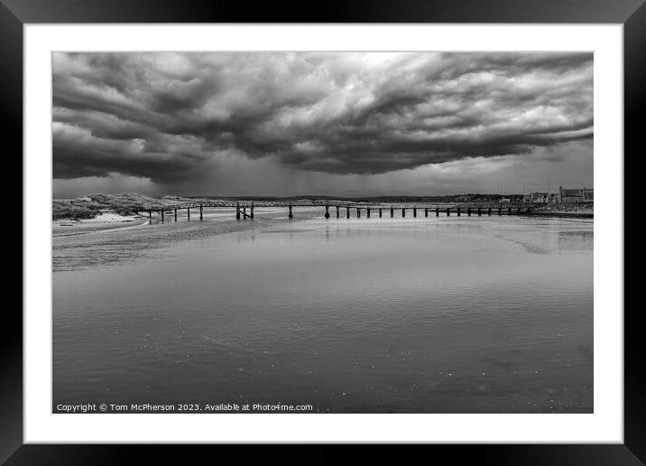 Historic Lossiemouth Bridge: A Tale of Times Past Framed Mounted Print by Tom McPherson
