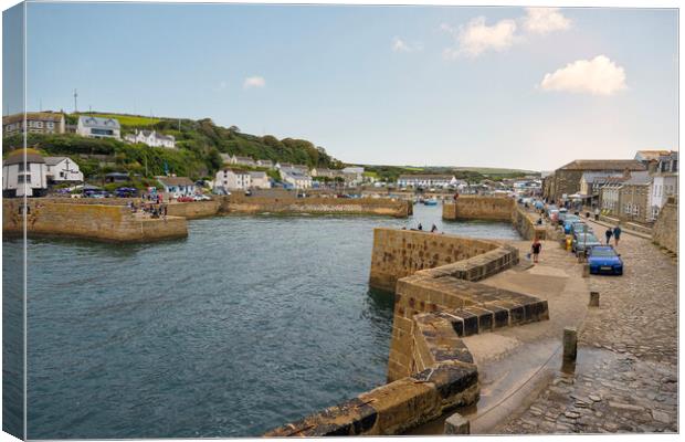 Porthleven's Timeless Maritime Charm Canvas Print by kathy white