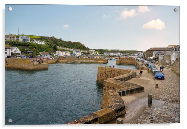 Porthleven's Timeless Maritime Charm Acrylic by kathy white
