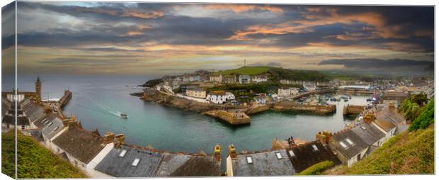 Home to porthleven Canvas Print by kathy white