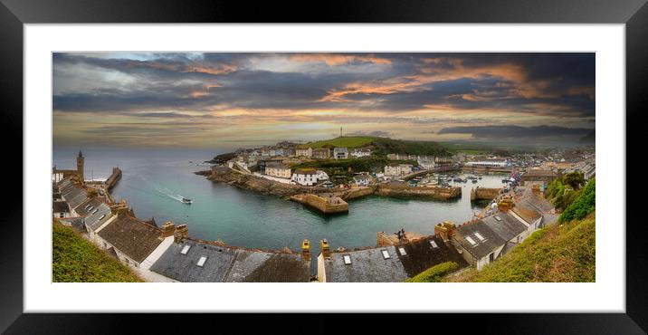 Home to porthleven Framed Mounted Print by kathy white