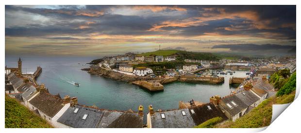 Home to porthleven Print by kathy white