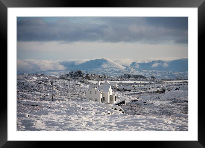 Winter at Trearddur Bay Framed Mounted Print by Gail Johnson