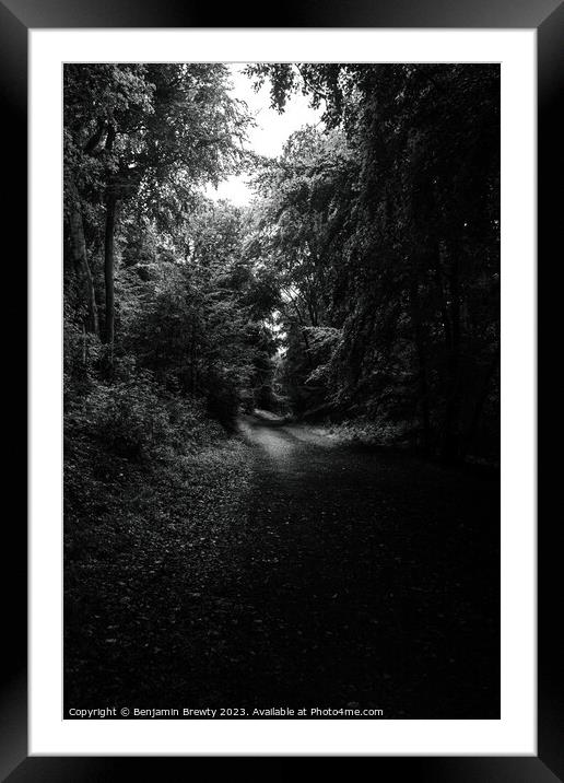 Empty Pathway Framed Mounted Print by Benjamin Brewty