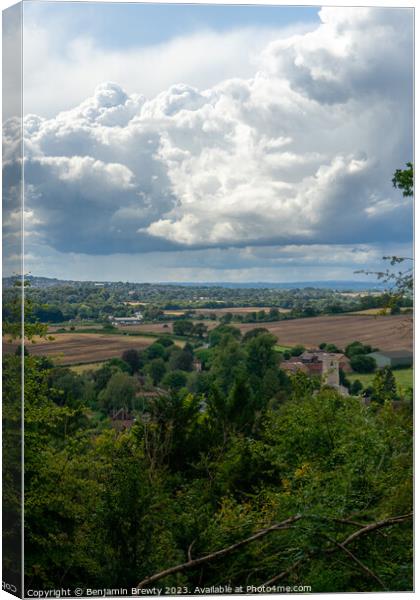 Countryside View Canvas Print by Benjamin Brewty