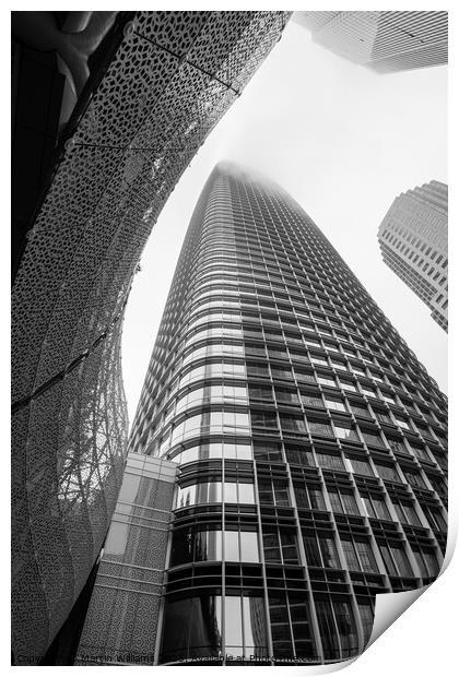 SalesForce Tower and Transbay buildings in San Francisco, Califo Print by Martin Williams
