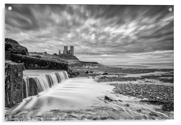 Reculver Towers Outflow Acrylic by Paul Martin