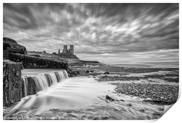Reculver Towers Outflow Print by Paul Martin