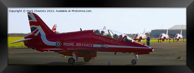 Close up photo of a Red Arrow Framed Print by Mark Chesters