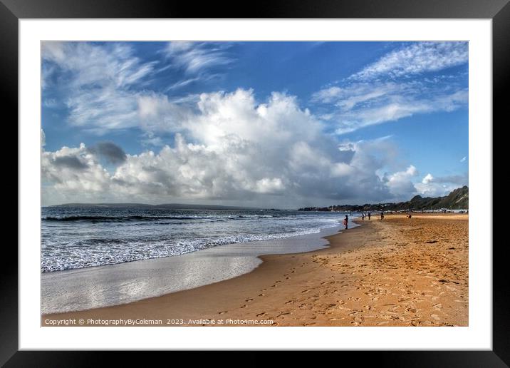Bournemouth Beach Framed Mounted Print by PhotographyByColeman 
