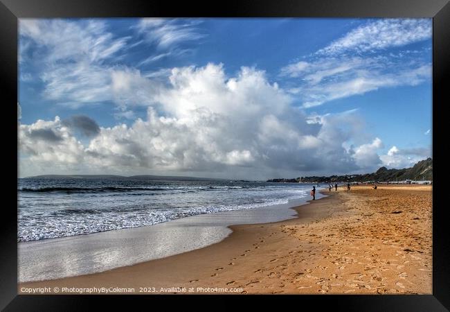 Bournemouth Beach Framed Print by PhotographyByColeman 