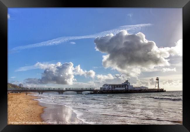 Bournemouth Peir Framed Print by PhotographyByColeman 