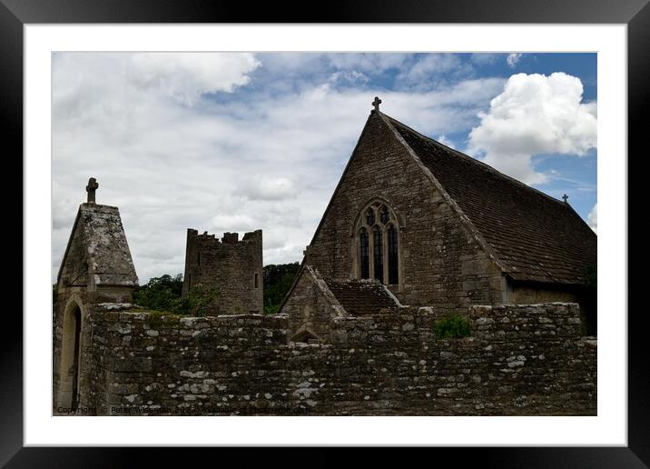 The chapel at Farleigh Hungerford Castle Framed Mounted Print by Peter Wiseman
