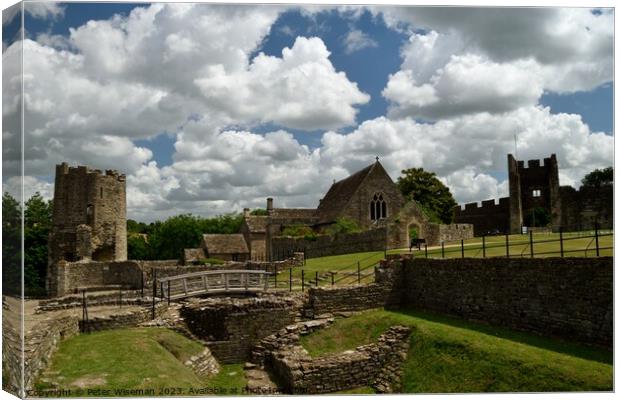 Farleigh Hungerford Castle Canvas Print by Peter Wiseman