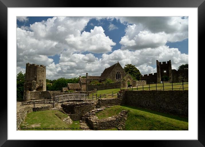 Farleigh Hungerford Castle Framed Mounted Print by Peter Wiseman