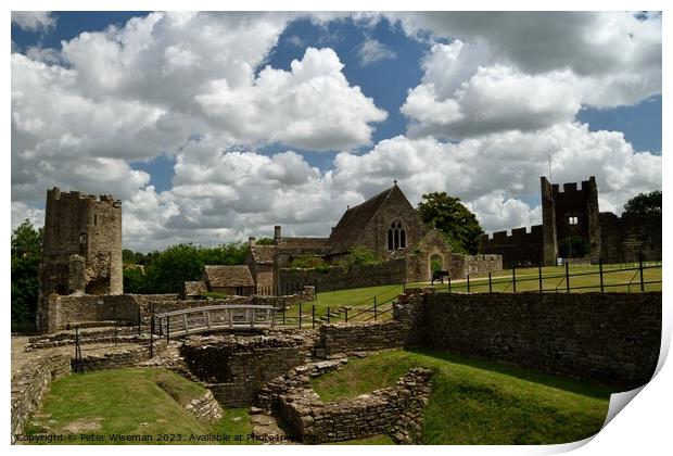 Farleigh Hungerford Castle Print by Peter Wiseman