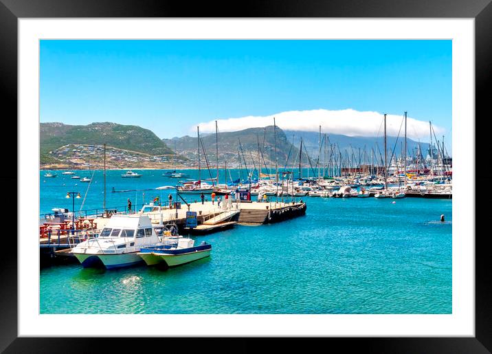  Jetty and Harbour of Simon’s Town Framed Mounted Print by Fabrizio Troiani