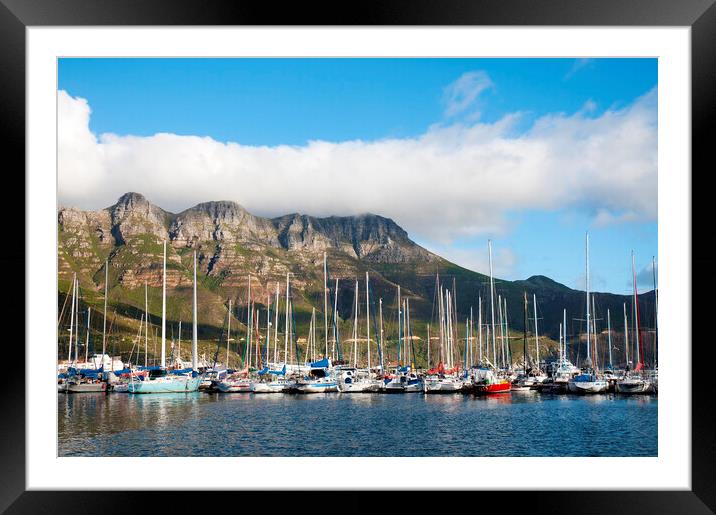 Hout Bay harbour Framed Mounted Print by Fabrizio Troiani