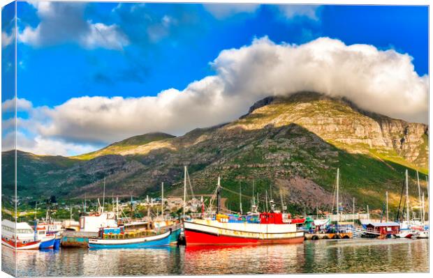 Hout Bay harbour Canvas Print by Fabrizio Troiani