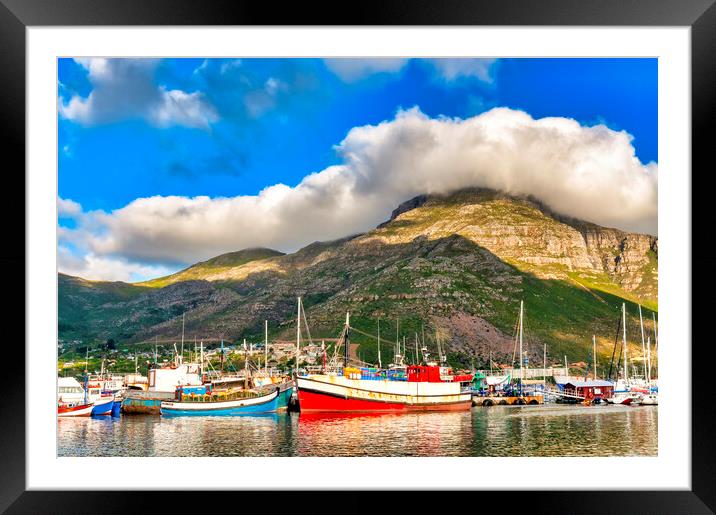 Hout Bay harbour Framed Mounted Print by Fabrizio Troiani
