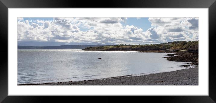Moelfre Beach (Panoramic) Framed Mounted Print by Derek Daniel