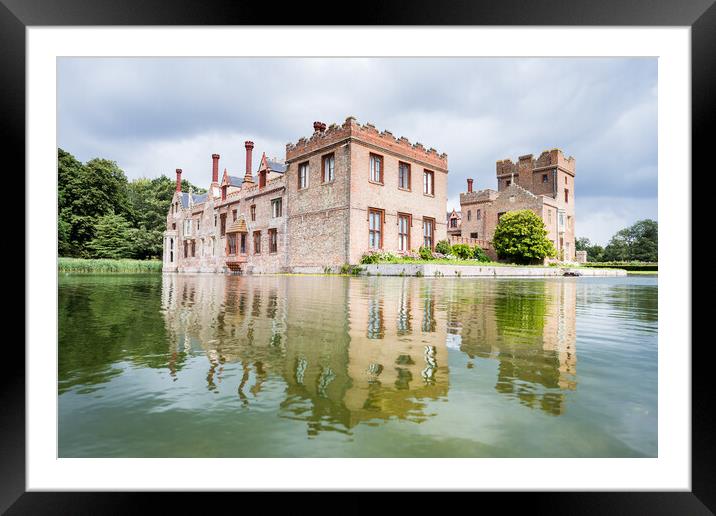 Oxburgh Hall reflecting in a moat Framed Mounted Print by Jason Wells