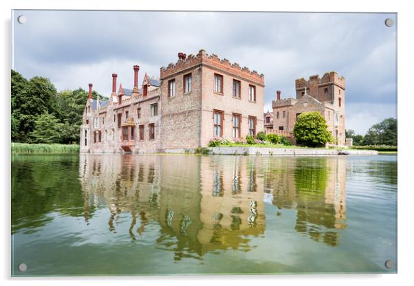 Oxburgh Hall reflecting in a moat Acrylic by Jason Wells