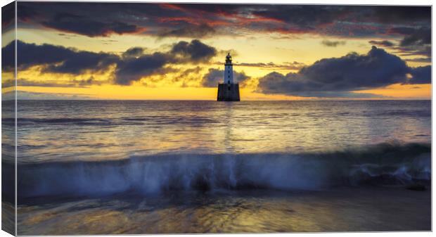 Dramatic Sunrise at Rattray Lighthouse Canvas Print by Anthony McGeever