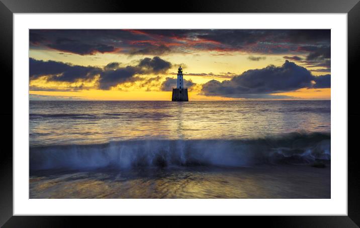 Dramatic Sunrise at Rattray Lighthouse Framed Mounted Print by Anthony McGeever