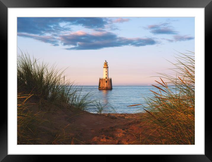 Coastal Lighthouse Sunset  Framed Mounted Print by Anthony McGeever