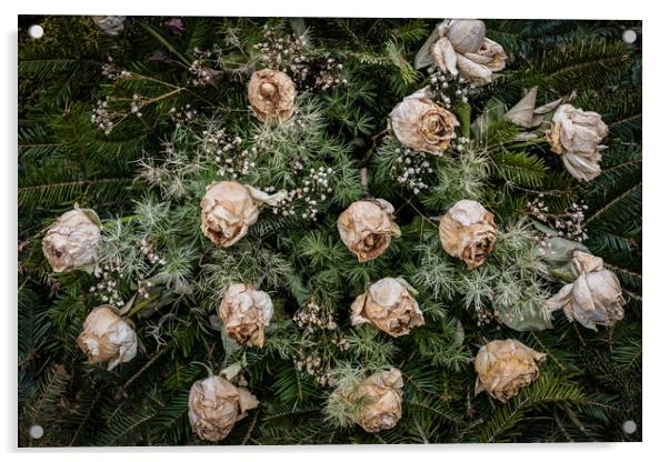 Flowers Beauty Passing Away Acrylic by Artur Bogacki