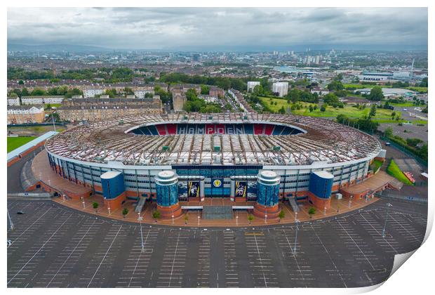 Hampden Park Aerial View Print by Apollo Aerial Photography