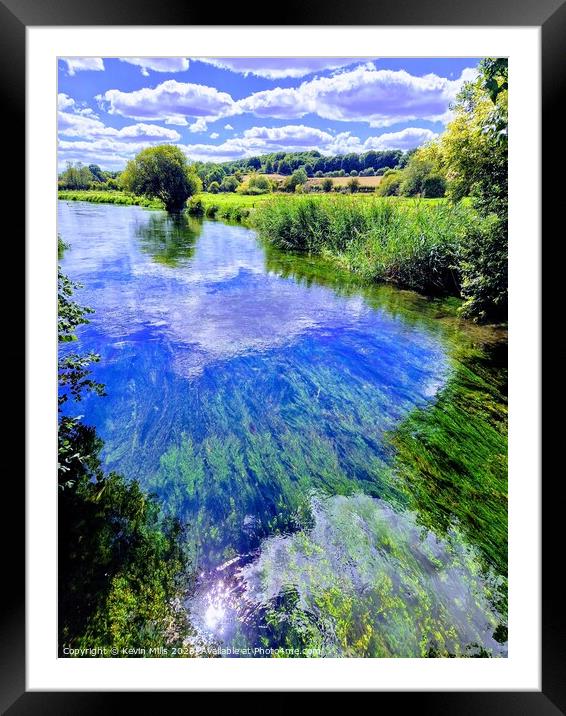 River Itchen Winchester Framed Mounted Print by Kevin Mills