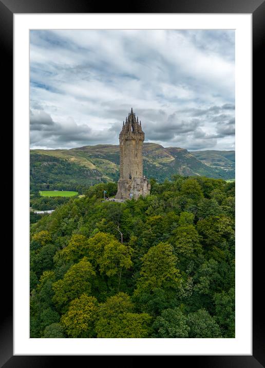 The Wallace Monument Framed Mounted Print by Apollo Aerial Photography