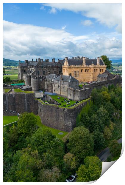 Stirling Castle Print by Apollo Aerial Photography