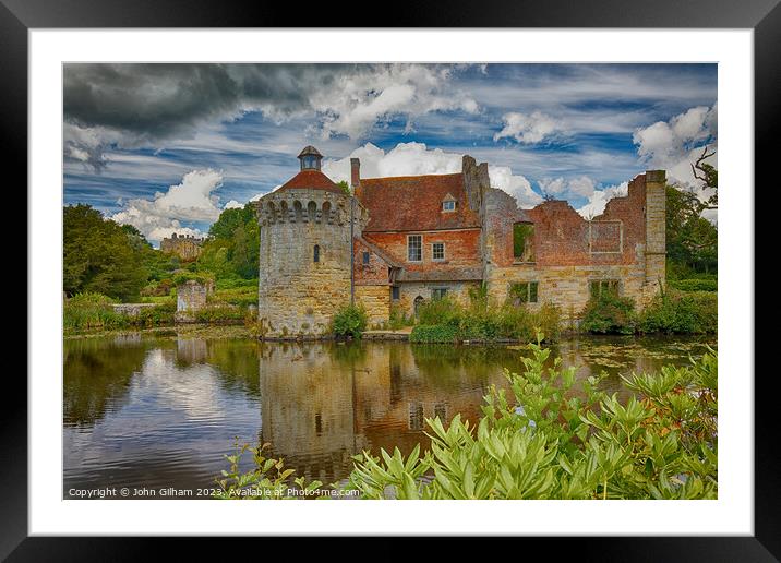 Scotney Castle Lamberhurst Kent England UK Framed Mounted Print by John Gilham