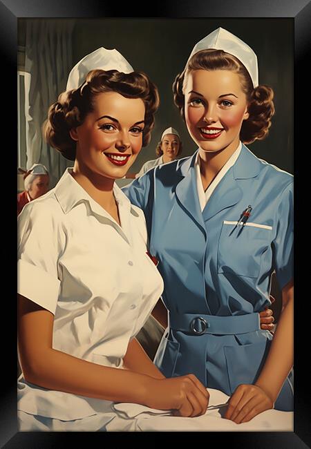 Nurses  Framed Print by CC Designs