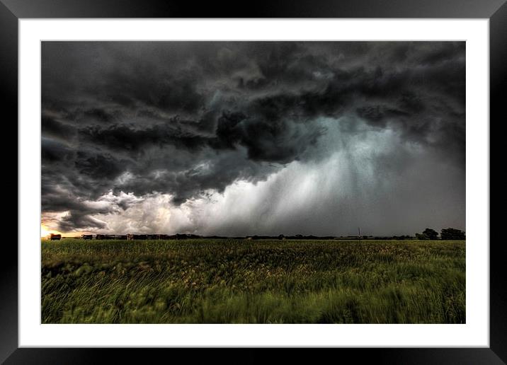 Oklahoma Storm Framed Mounted Print by Mark Pritchard