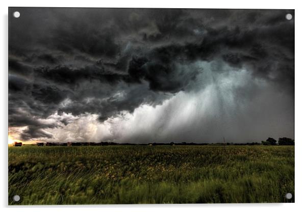 Oklahoma Storm Acrylic by Mark Pritchard