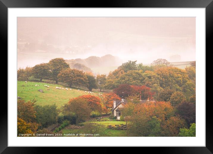 Living in the Mist Framed Mounted Print by Darrell Evans