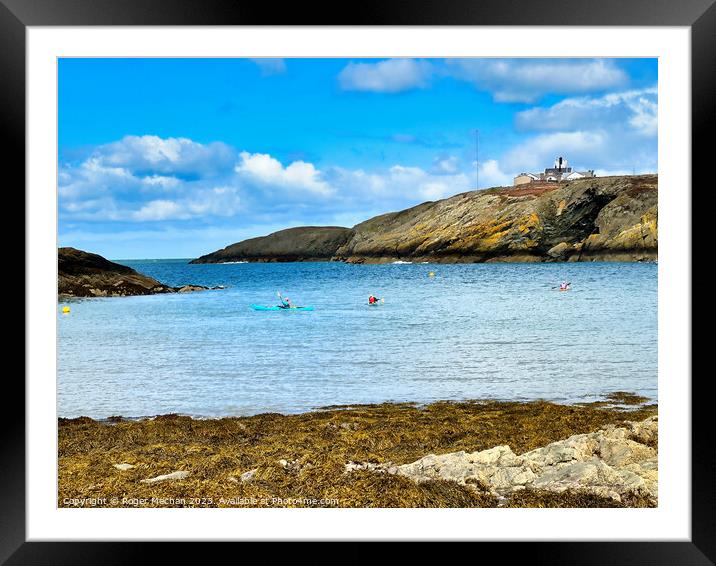 Point Lynas Anglesey North Wales  Framed Mounted Print by Roger Mechan